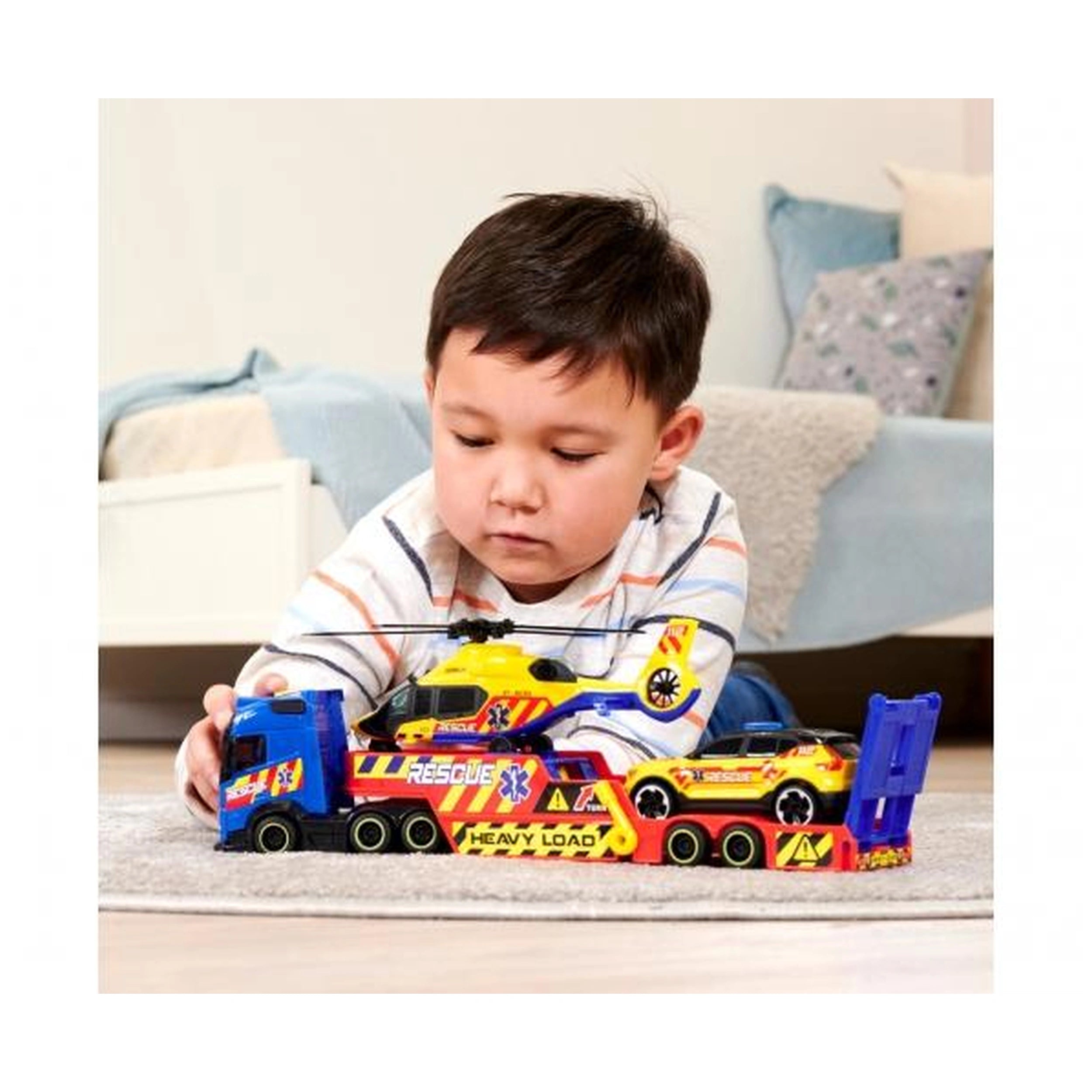 Dickie - Rescue Transporter 3 In 1 Play Vehicles
