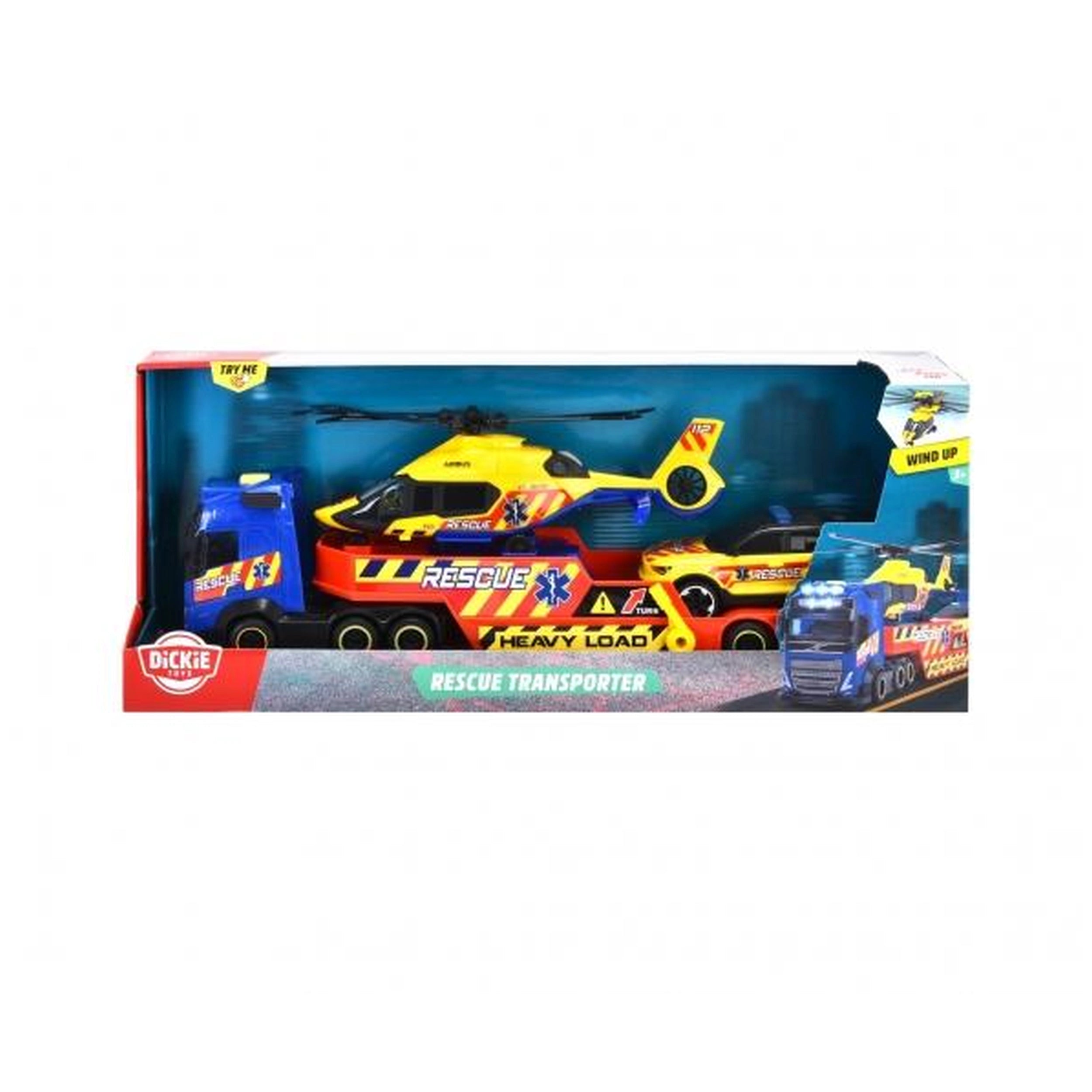 Dickie - Rescue Transporter 3 In 1 Play Vehicles