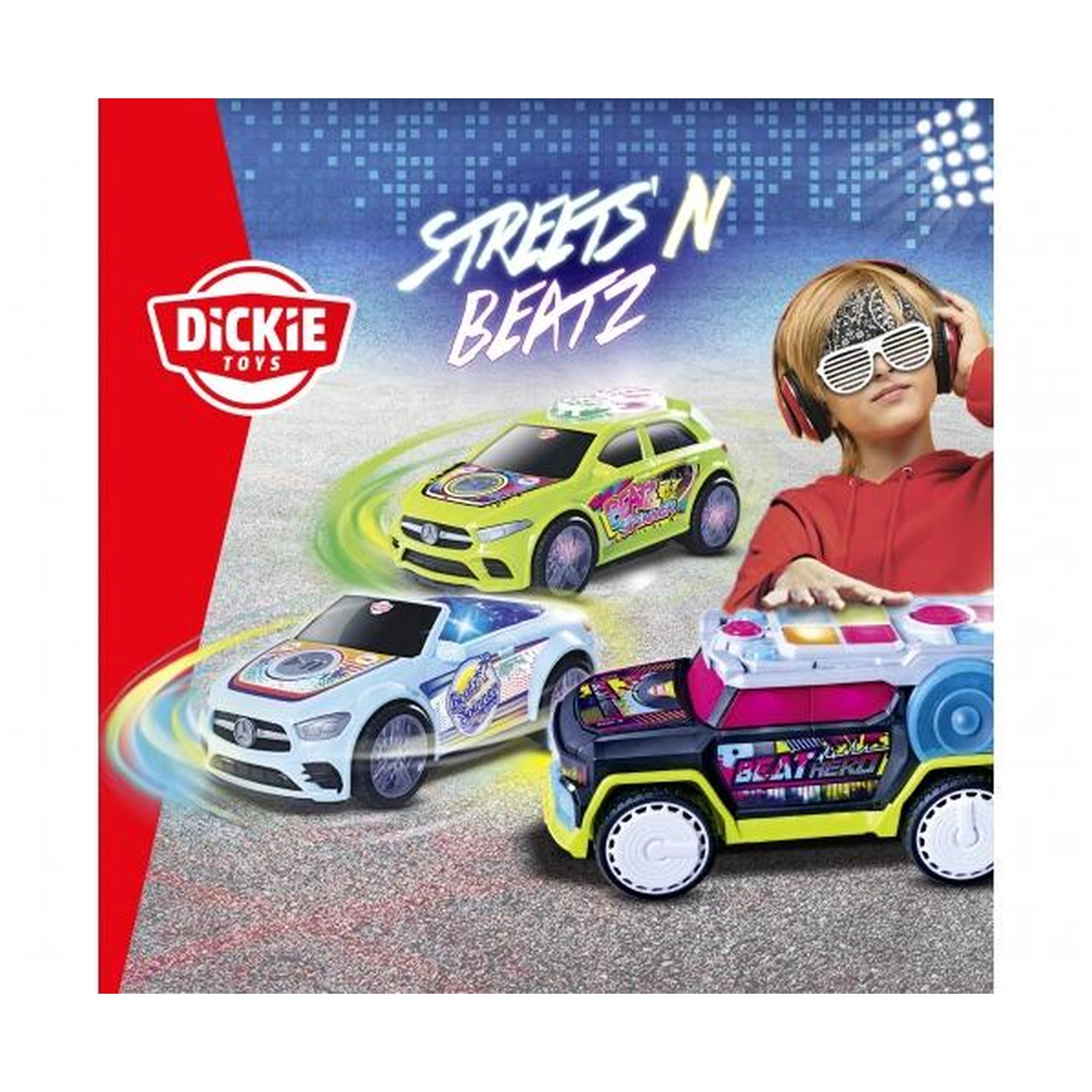 Dickie - Véhicules de jeu Rhythm Patrol Streets In Beatz avec lumières et sons