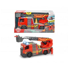 Dickie - Camion de pompier échelle Scania avec sons et lumières véhicules de jeu