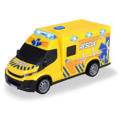 Dickie Toys - Véhicules jouets - Ambulance Iveco Daily - Lumière Son - 3 Ans+