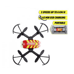 Dickie Toys - Drone de Pompiers RC - Jouez avec des Véhicules RC