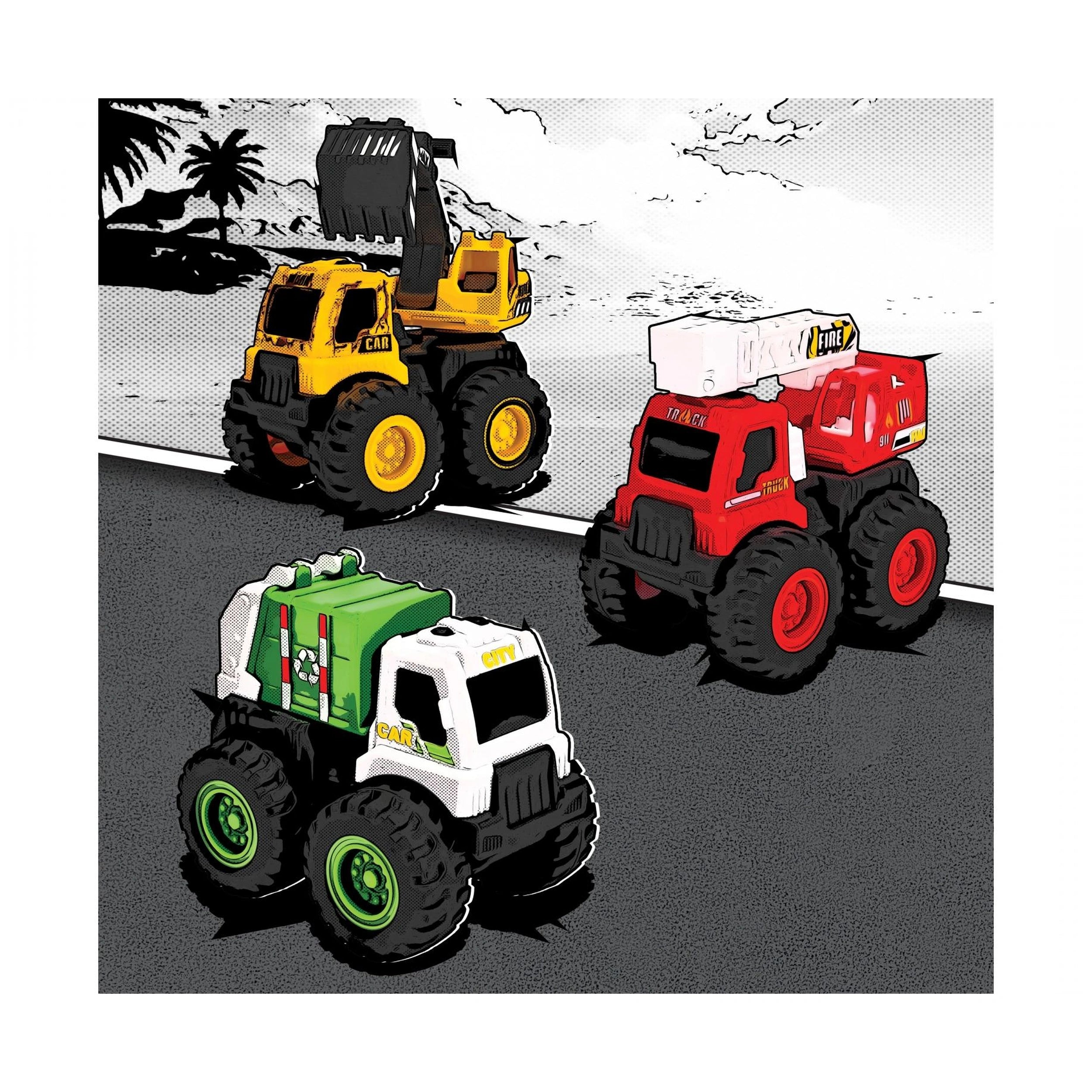 Dickie-Toys - Mighty-Engines-Monster-Trucks - Véhicules de jeu
