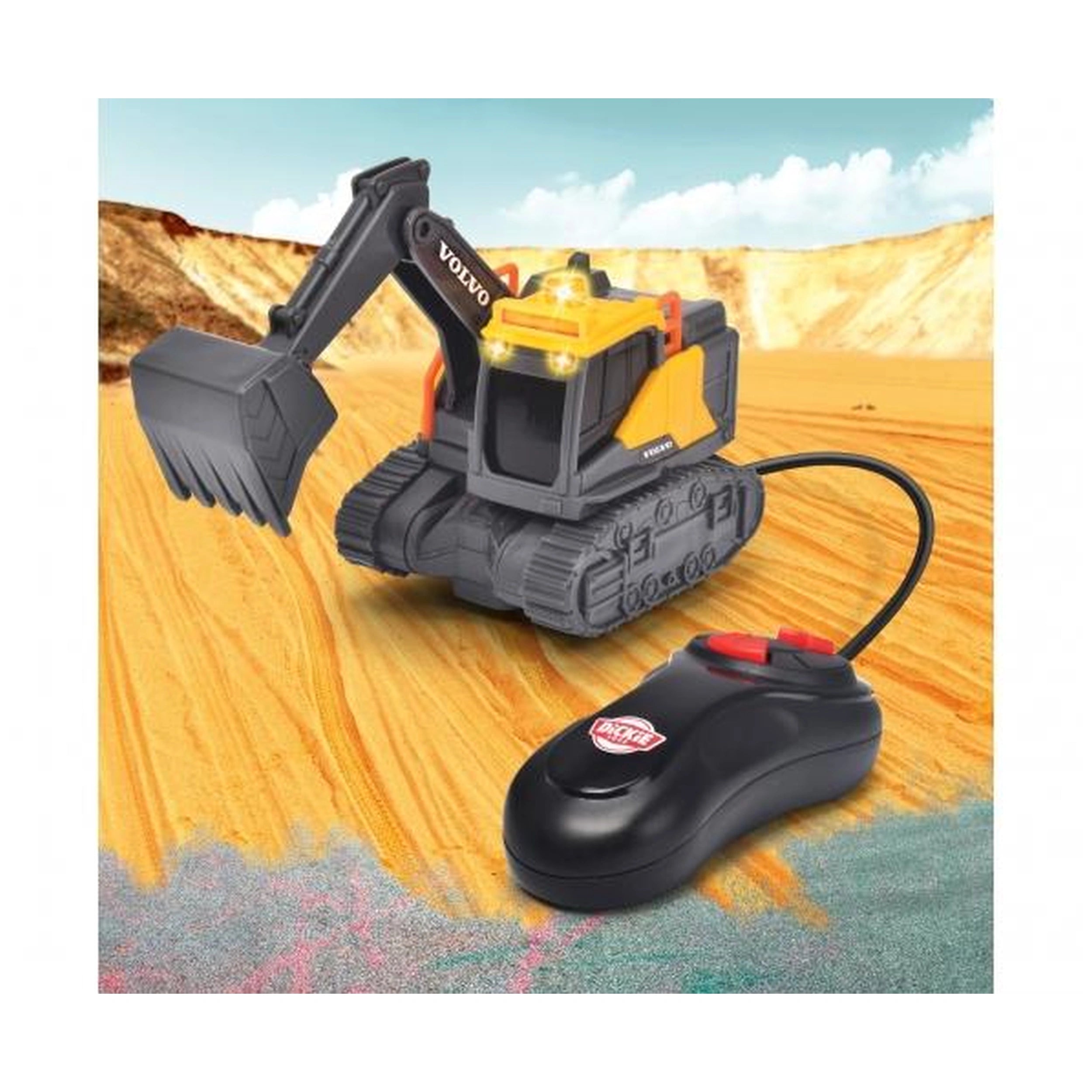 Dickie - Volvo Remote Controlled Mini Excavator Play Vehicles