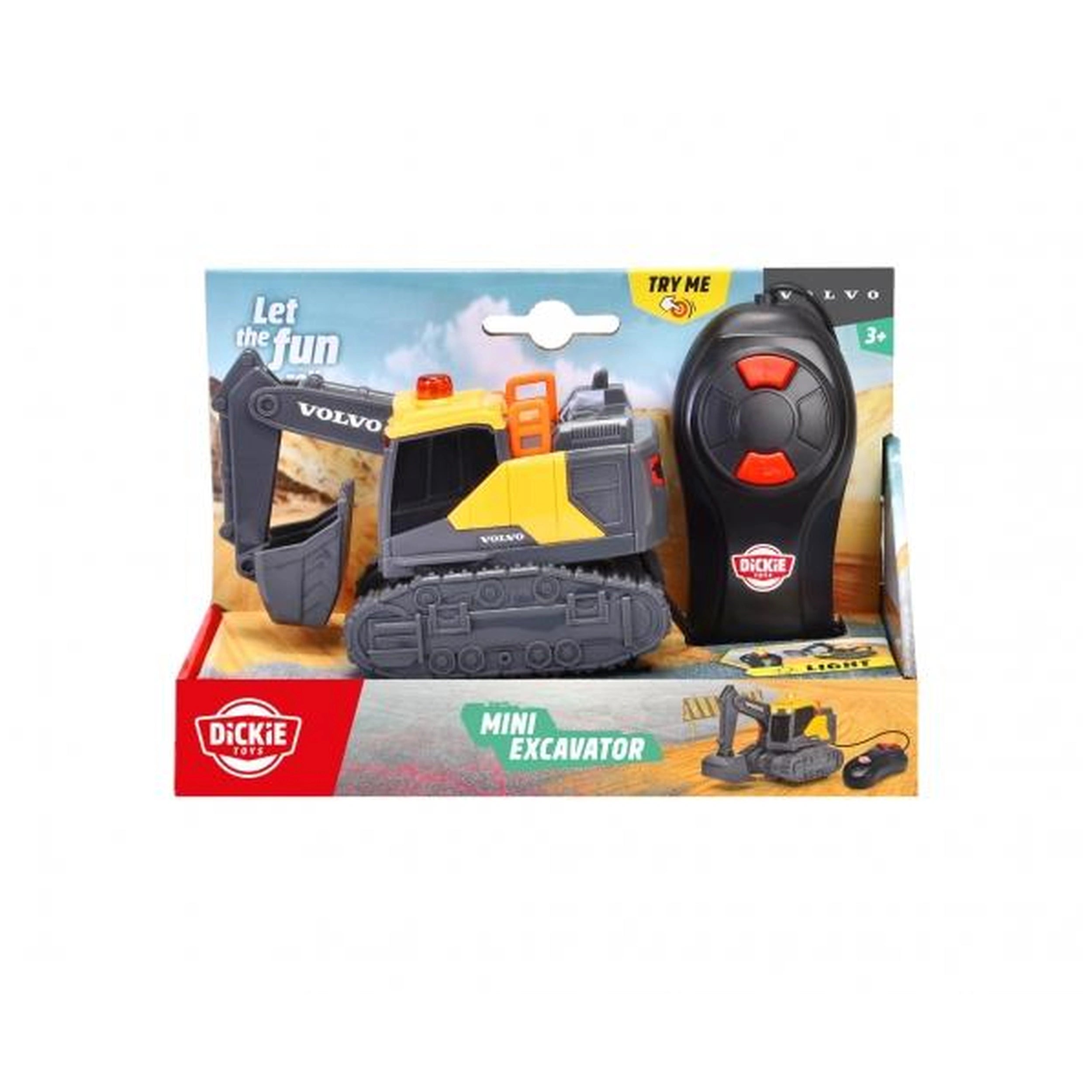 Dickie - Volvo Remote Controlled Mini Excavator Play Vehicles