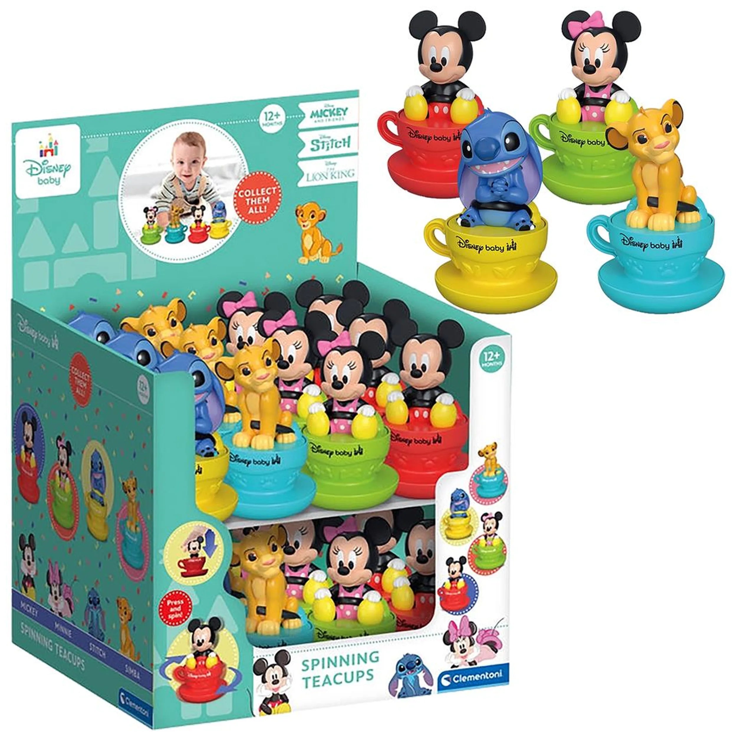 Disney Baby - Disney Spinning Teacups Carousel Characters Toy Playsets