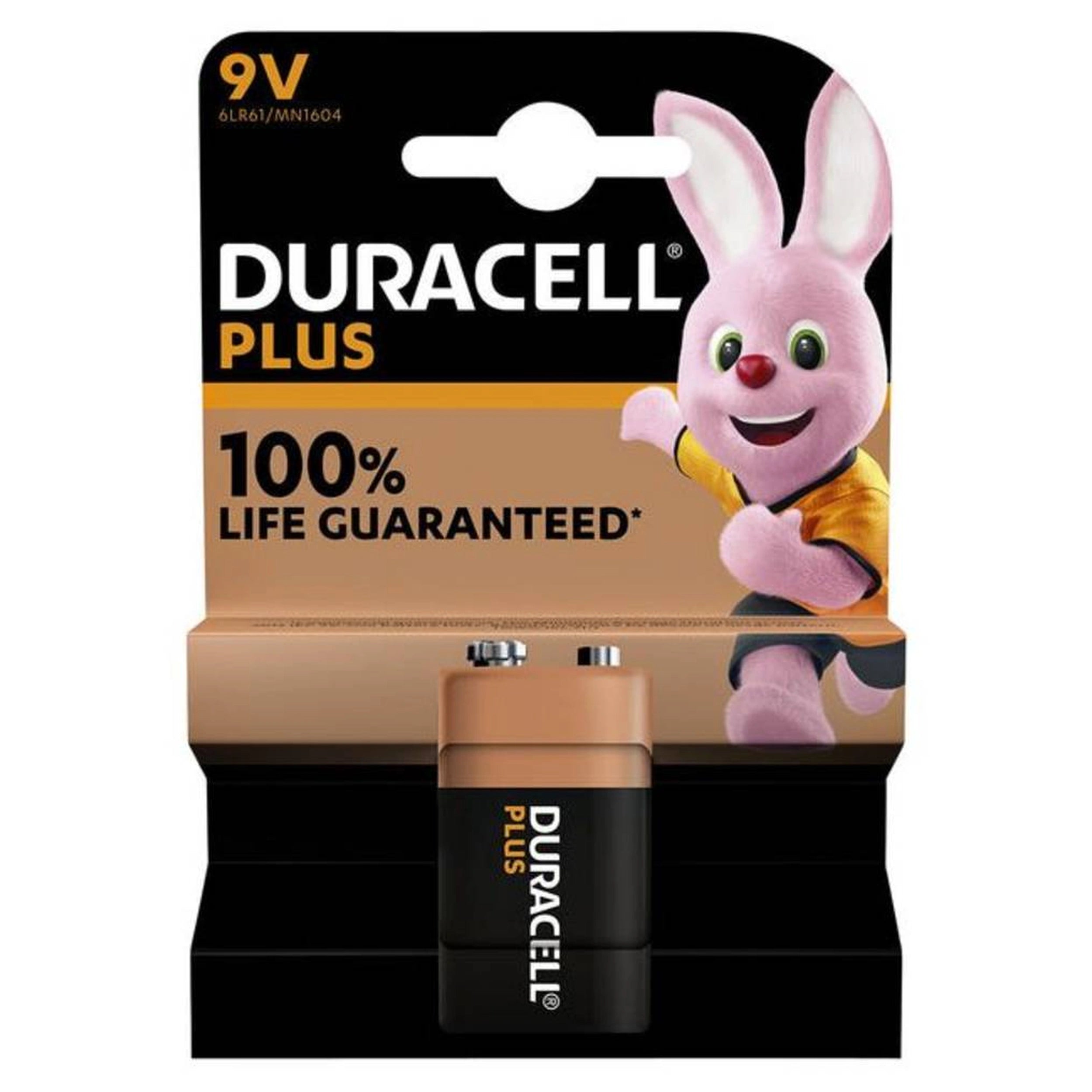 Duracell Plus-9V B1 9 V / Pp3 Battery Alkali-Manganese 9 V 1 Pc(S)