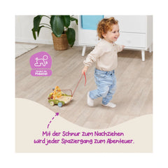 EICHHORN - Chariot à tirer Bee Happy - Jouets à pousser et à tirer