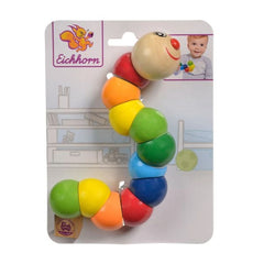Eichhorn - Chenille en bois pour bébé - Sucettes et anneaux de dentition