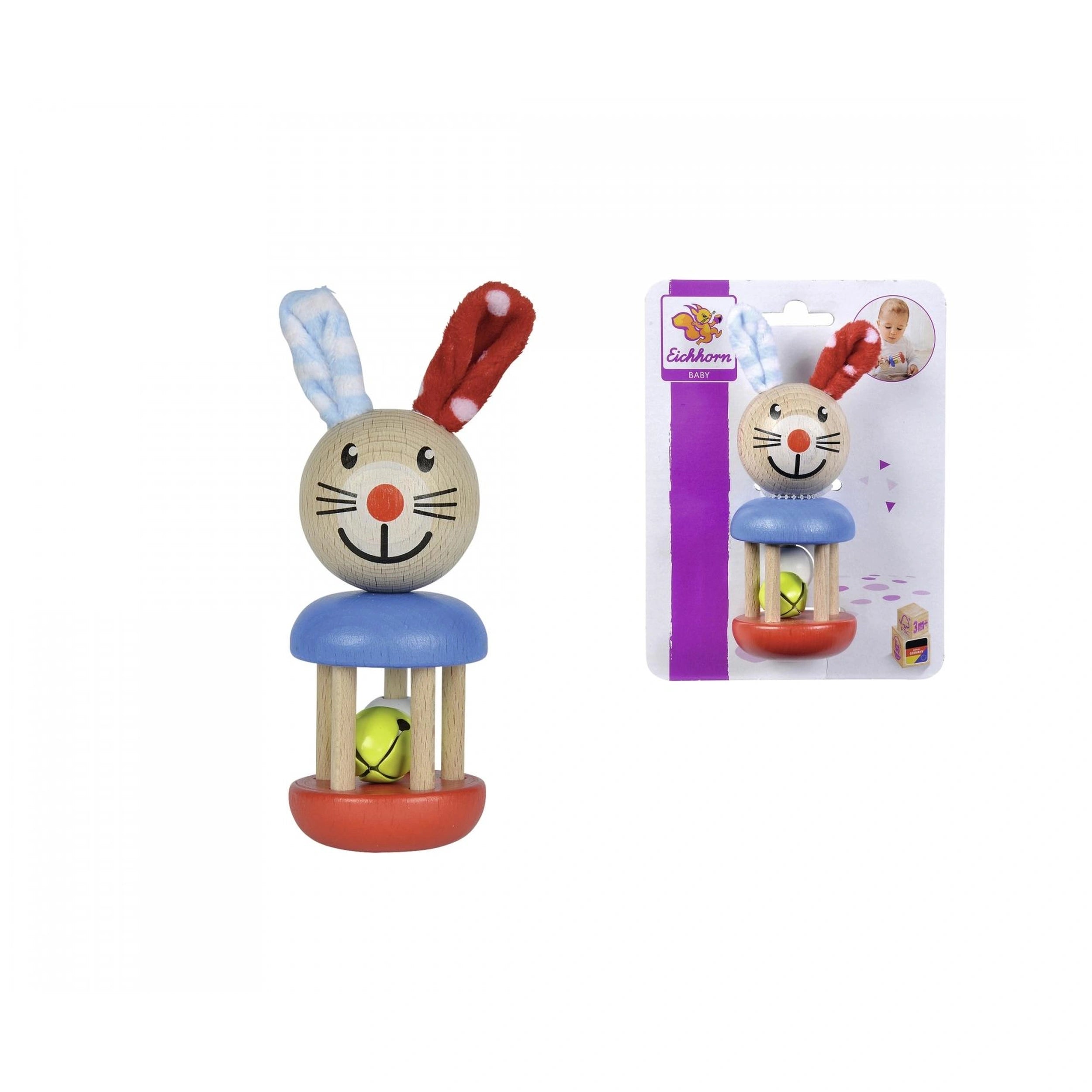 Eichhorn - Hochet en bois pour bébé Lapin - Hochets - Hochets