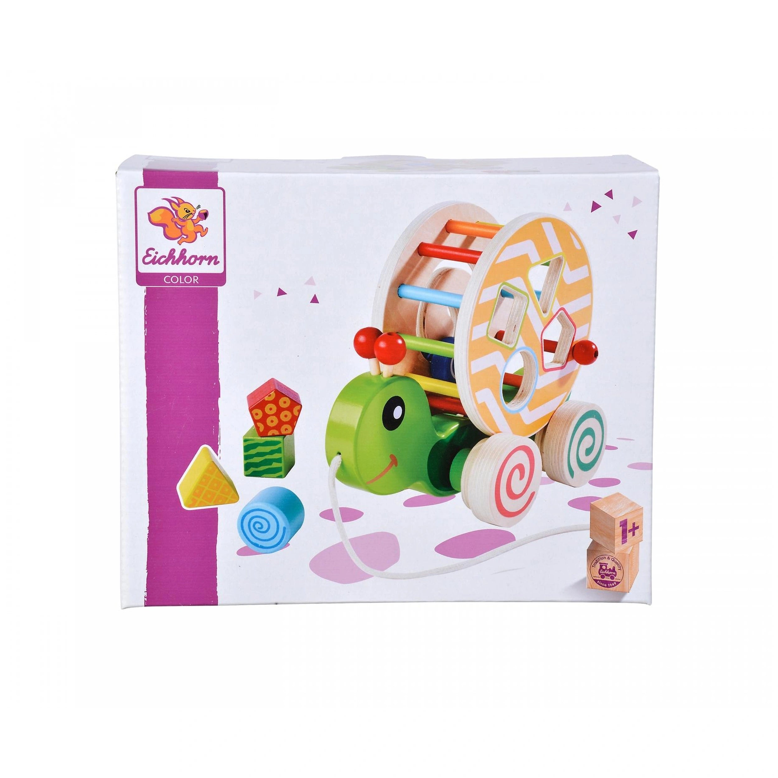 Eichhorn - Color Pull-along Stacking Animal - Baby Activity Toys