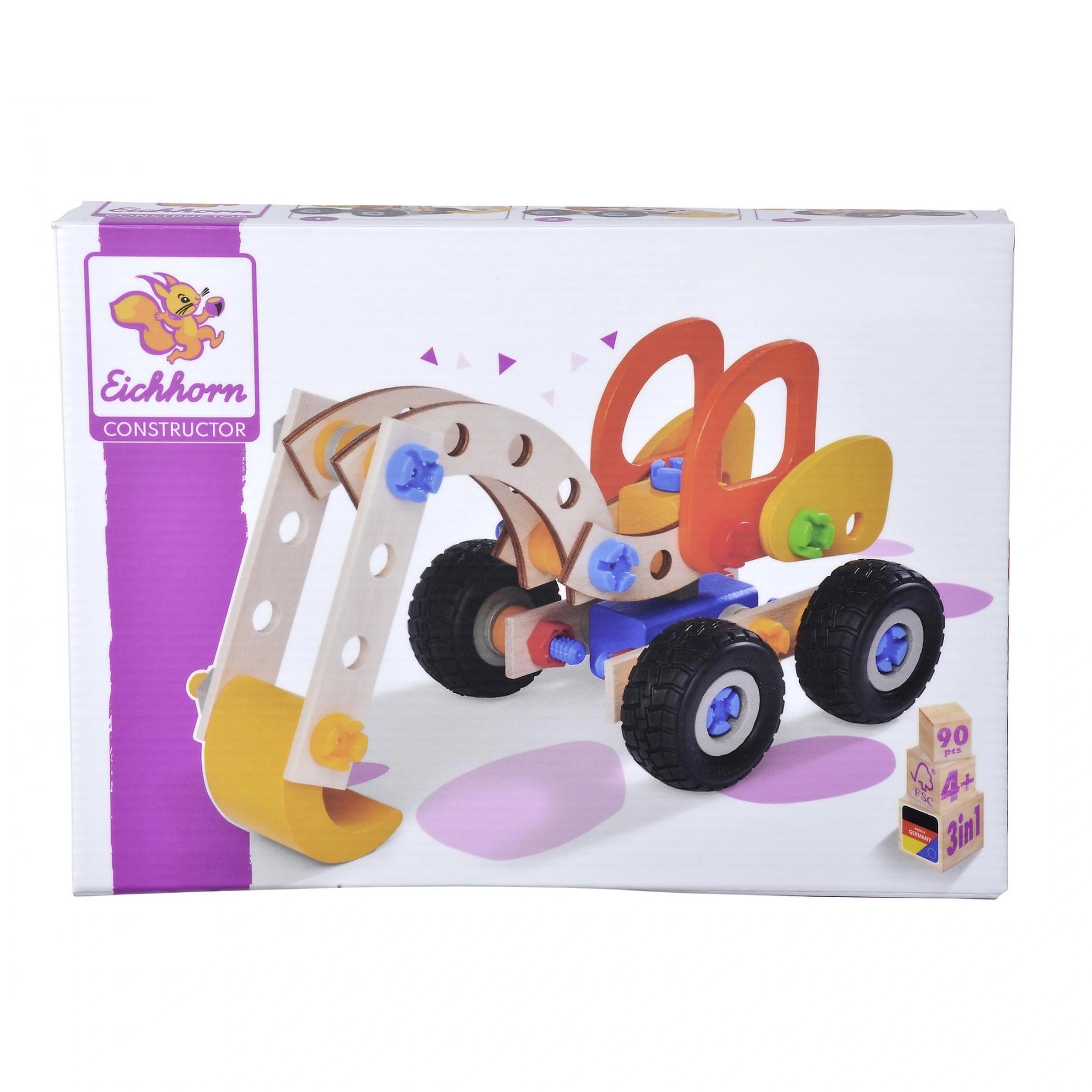 Eichhorn - Constructor 3in1 - 90 Pcs - Construction Set Toys