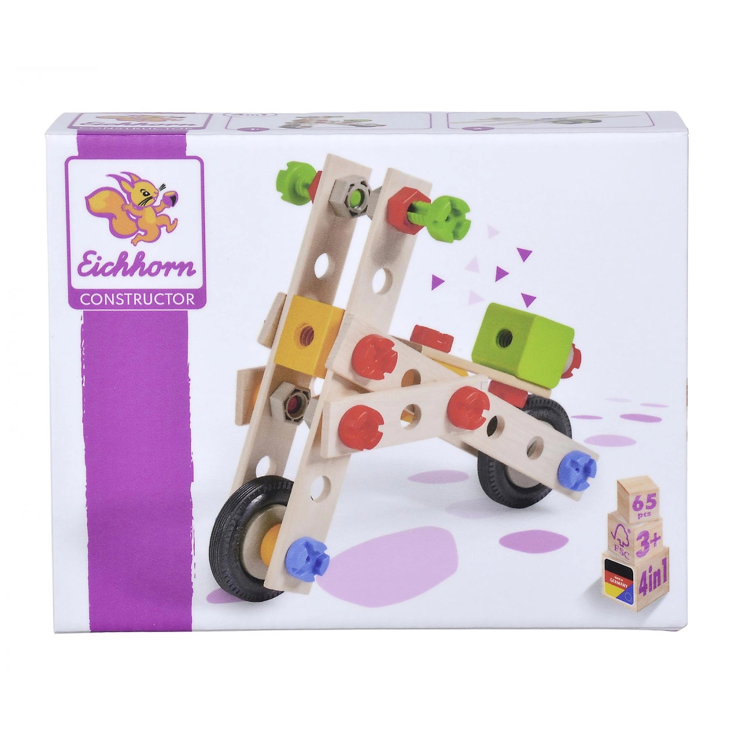 Eichhorn - Constructor 4 in 1 - 65 Pcs - Construction Set Toys - Construction Set Toys