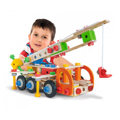 Eichhorn - Camion Grue 4 en 1 - 170 Pièces - Jouets de Construction - Jouets de Construction
