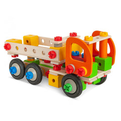 Eichhorn - Camion Grue 4 en 1 - 170 Pièces - Jouets de Construction - Jouets de Construction