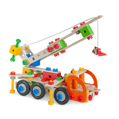 Eichhorn - Camion Grue 4 en 1 - 170 Pièces - Jouets de Construction - Jouets de Construction