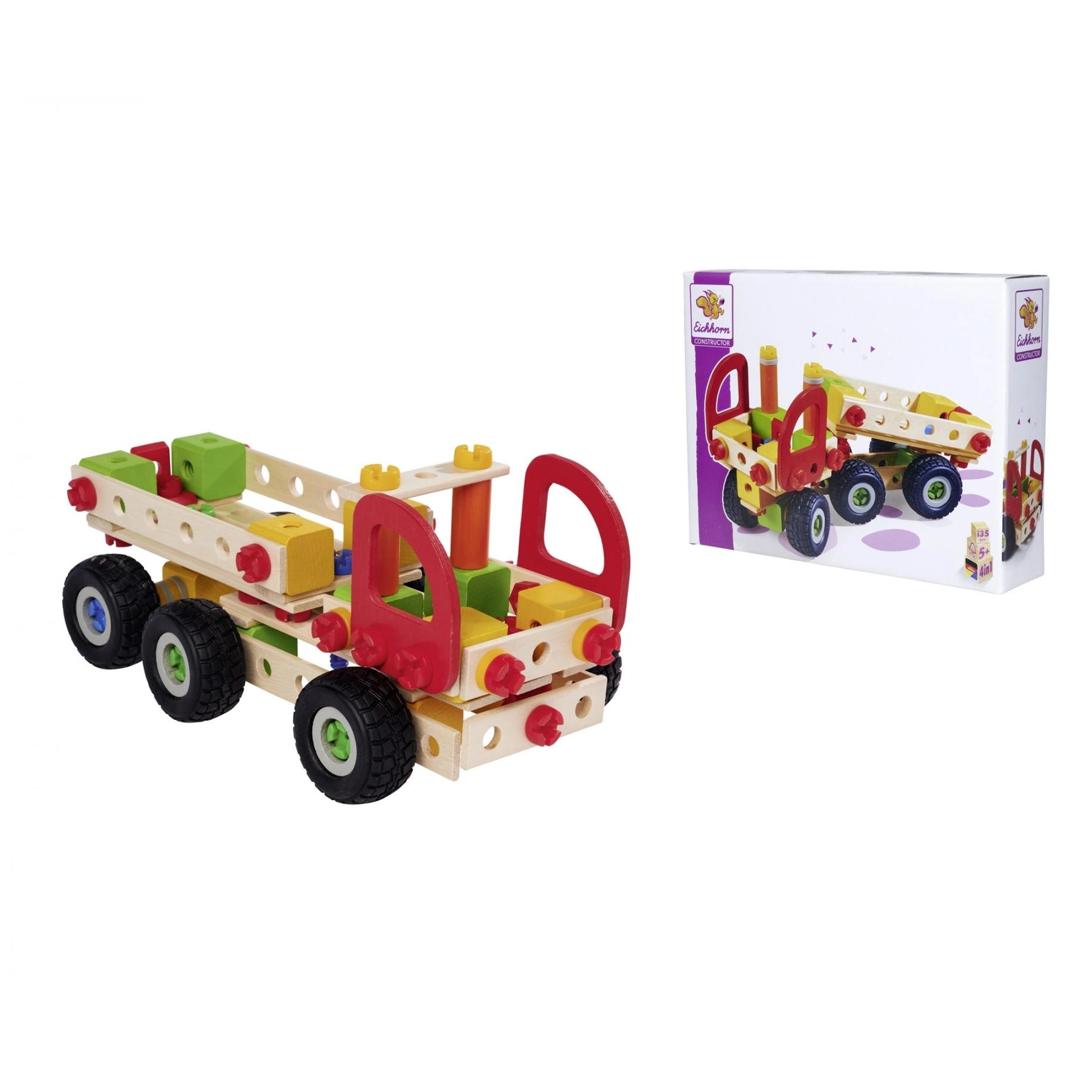 Eichhorn - Camion constructeur - 135 pièces - Jouets de construction - Jouets de construction