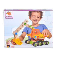 Eichhorn - Véhicules de travail constructeur 4 en 1 - 170 pièces - Jouets de construction - Jouets de construction