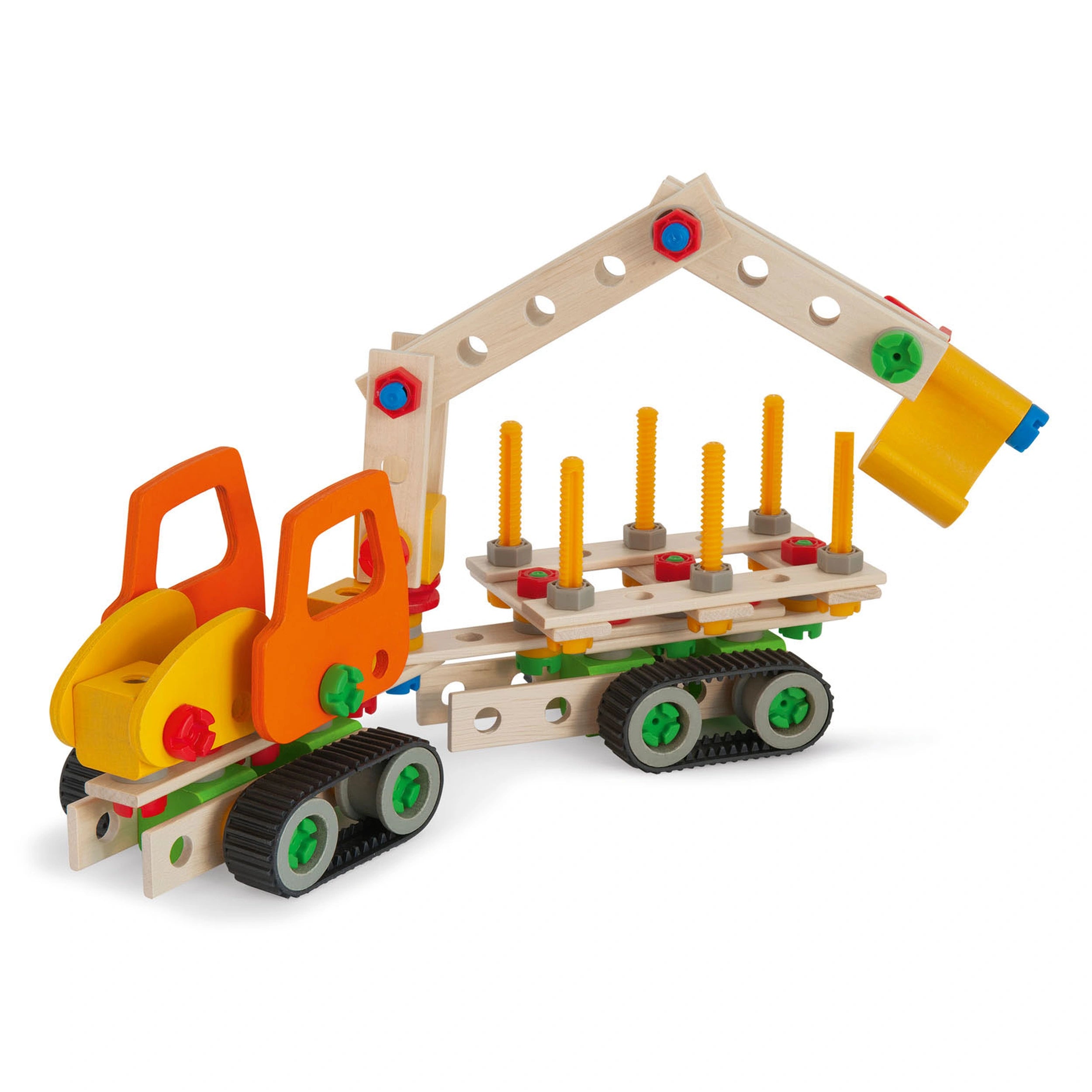 Eichhorn - Véhicules de travail constructeur 4 en 1 - 170 pièces - Jouets de construction - Jouets de construction