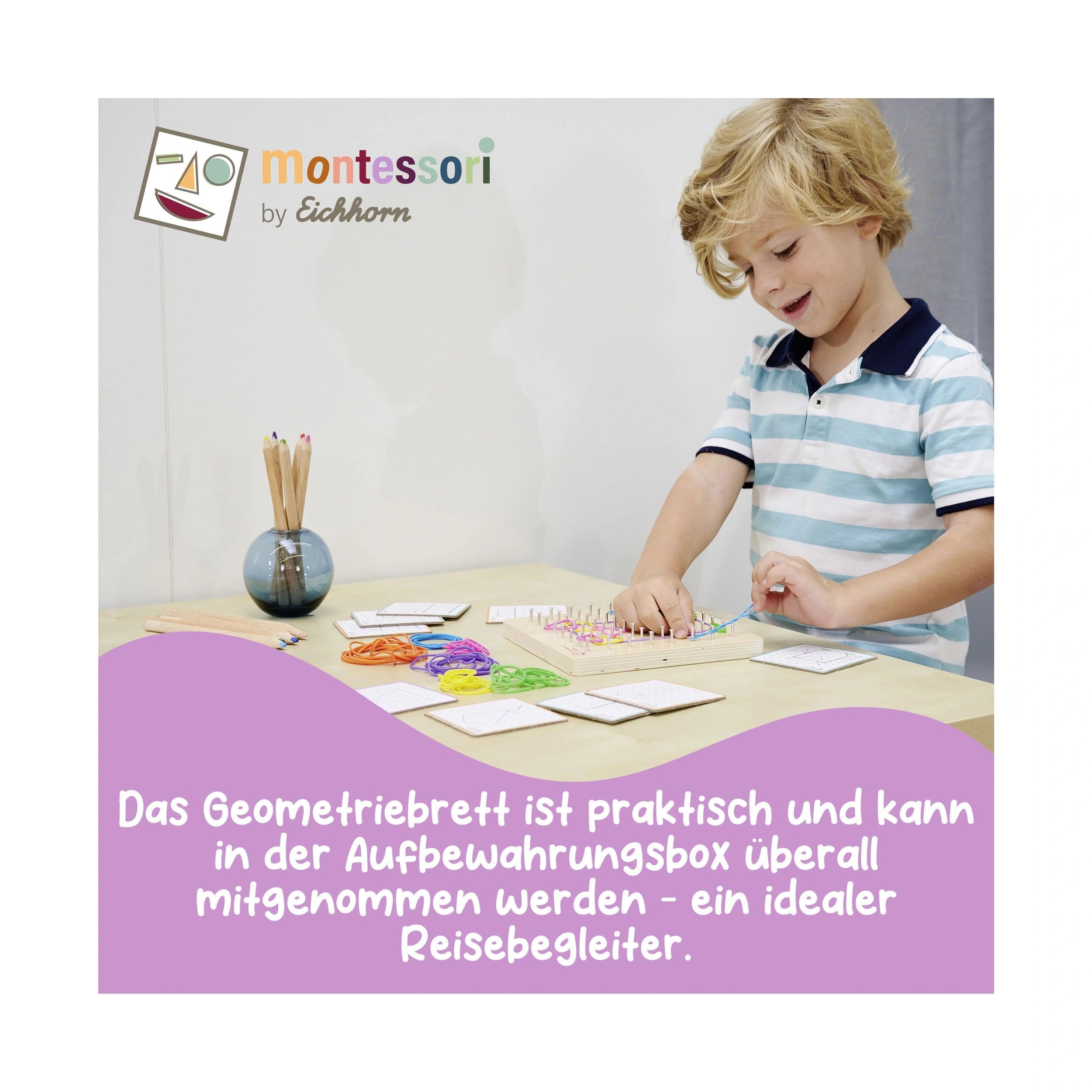 Eichhorn - Montessori Geometry Board - Educational Toys