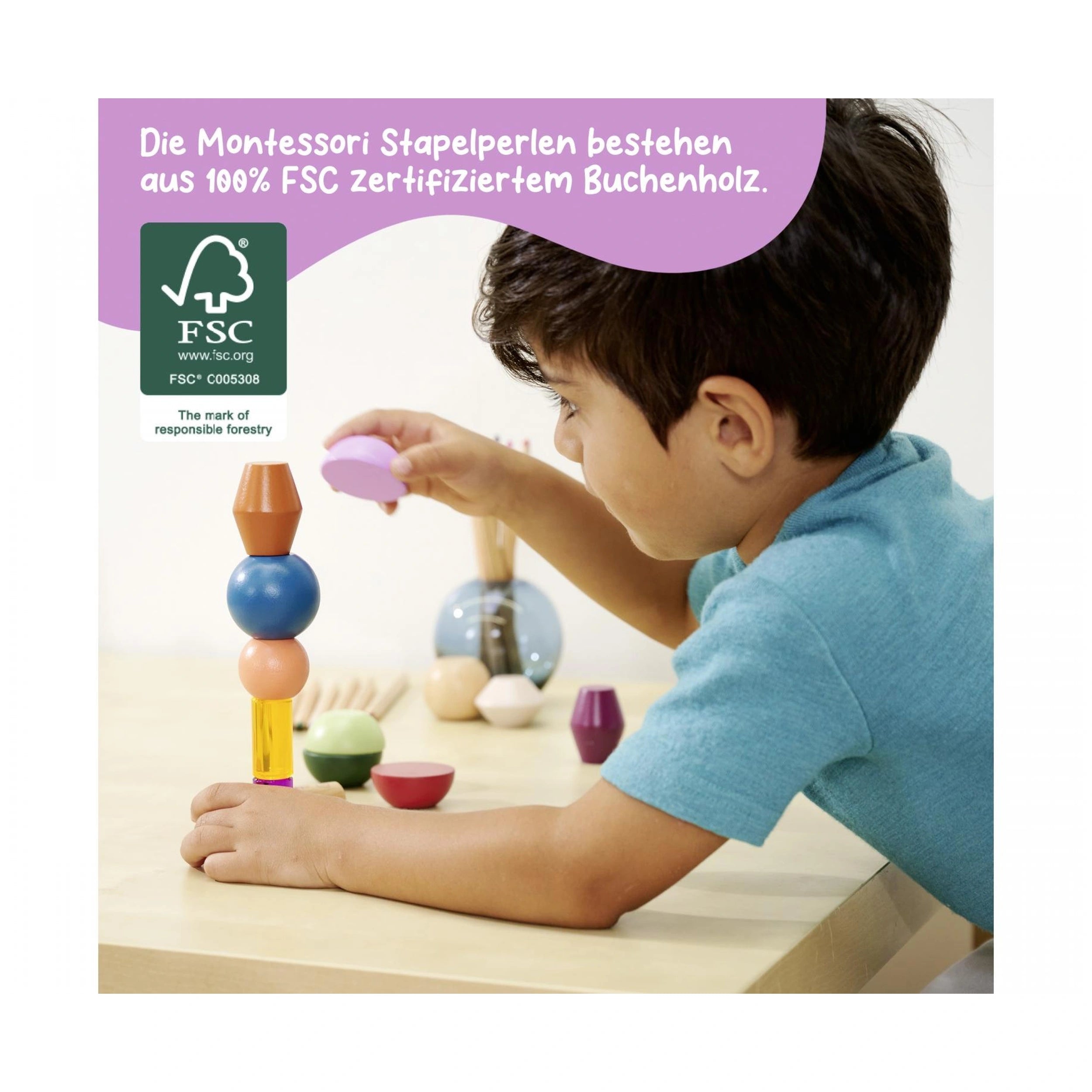 Eichhorn - Montessori Stapel-Beads - Educational Toys