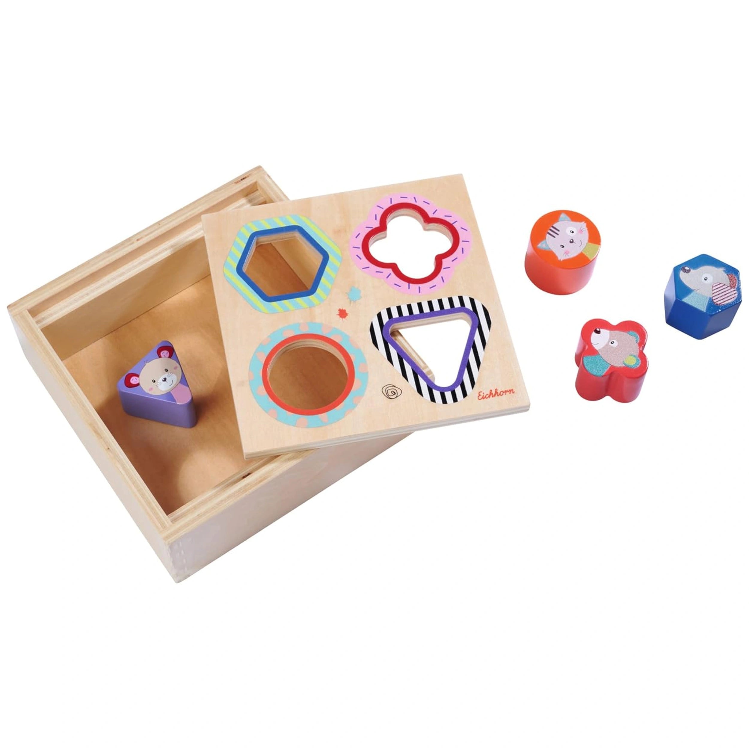 Eichhorn - Boîte de tri des formes Friends - Jouets d'activité pour bébés - Jouets d'activité pour bébés