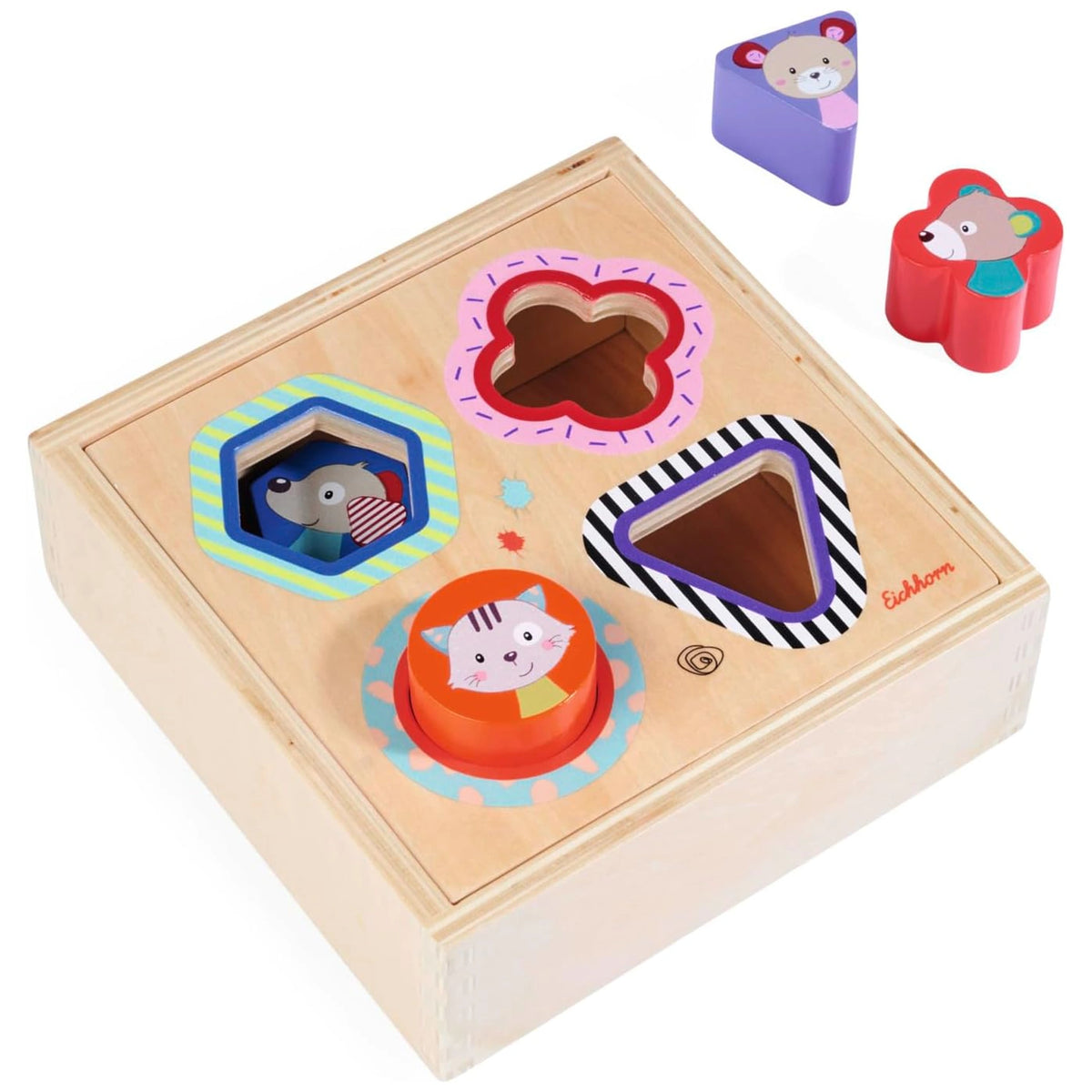 Eichhorn - Boîte de tri des formes Friends - Jouets d'activité pour bébés - Jouets d'activité pour bébés