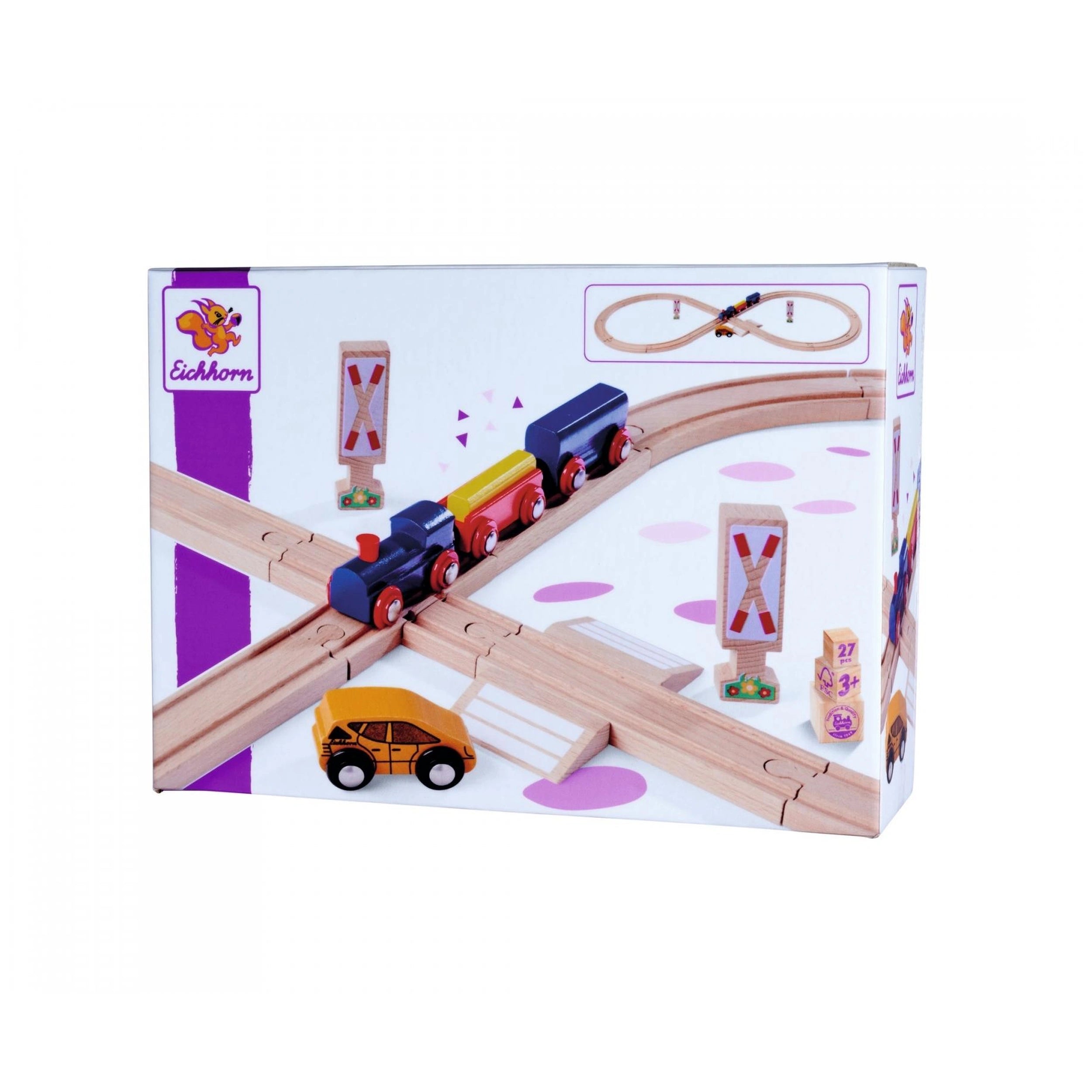 Eichhorn - Ensemble de jeu de rails de train 8 figures - 27 pièces - Trains jouets et ensembles de train - Trains jouets et ensembles de train