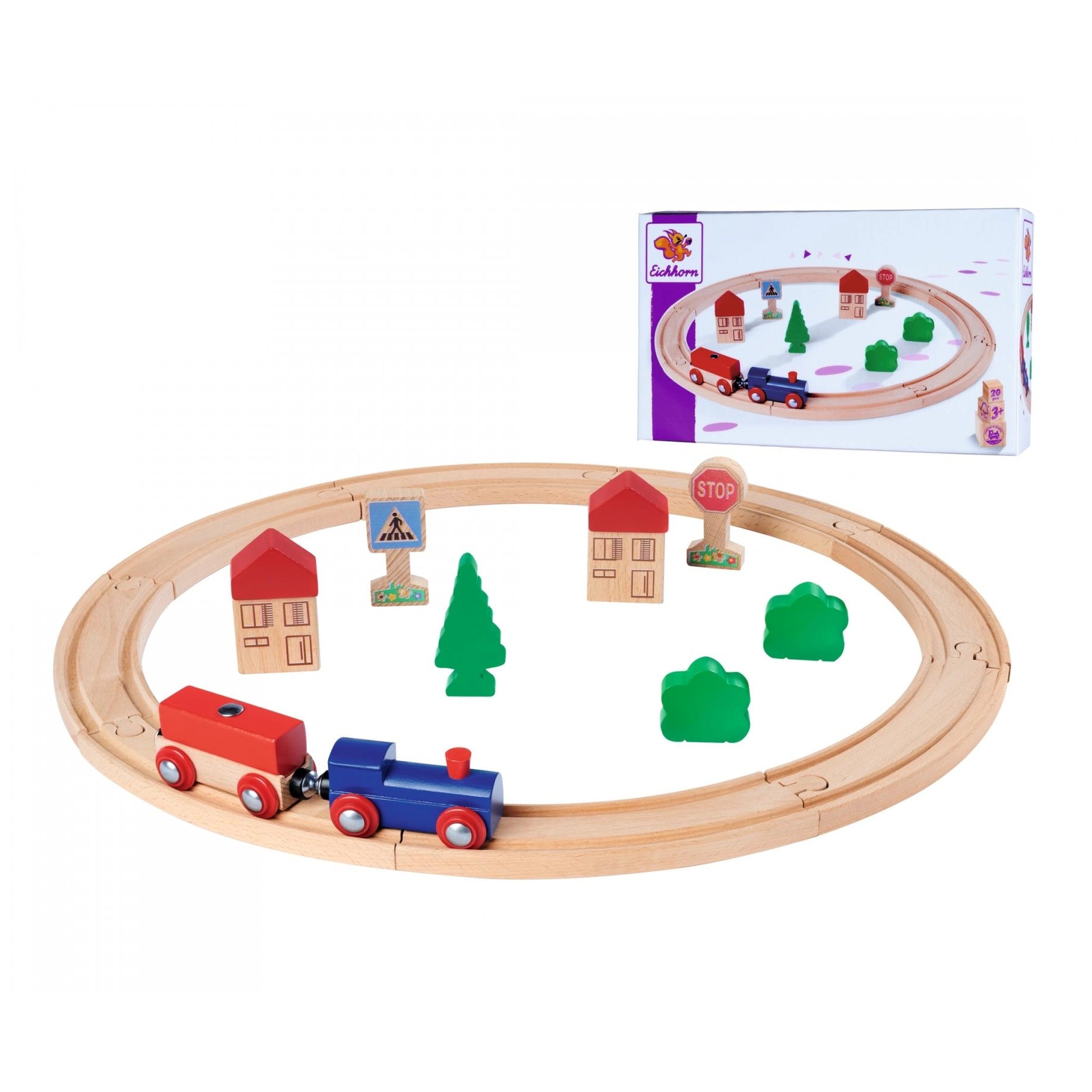 Eichhorn - Ensemble de rails de train - 20 pièces - Trains jouets et ensembles de train - Trains jouets et ensembles de train