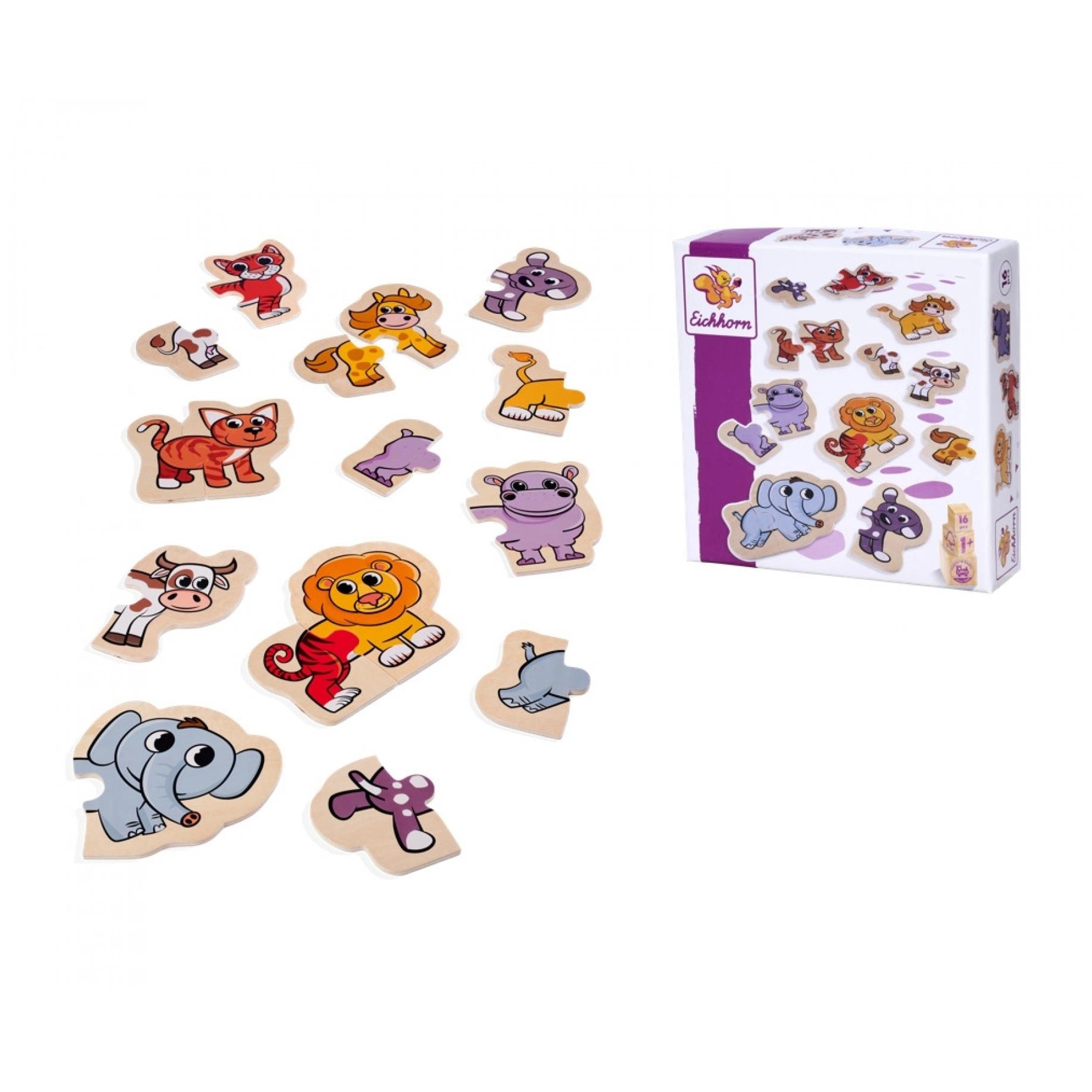Eichhorn - Puzzle en bois d'animaux - 16 pièces - Puzzles - Puzzles