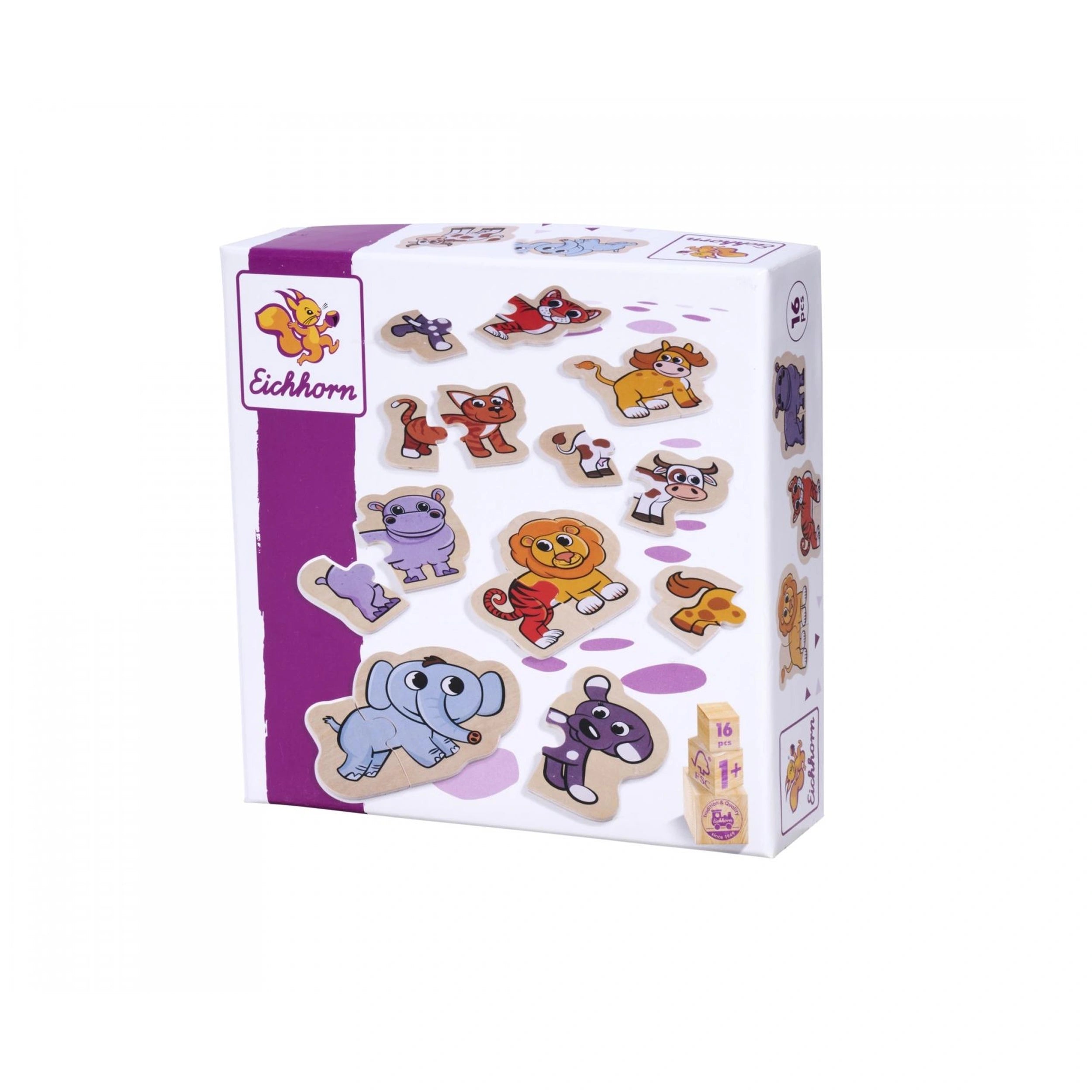 Eichhorn - Puzzle en bois d'animaux - 16 pièces - Puzzles - Puzzles