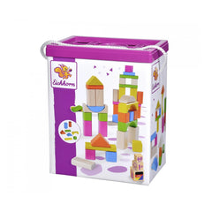 Eichhorn - Blocs en bois - 60 pièces - Jouets de tri et d'empilage - Jouets de tri et d'empilage