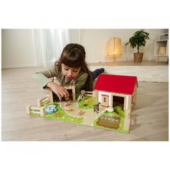 Eichhorn - Ferme en bois avec accessoires - 20 pièces - Jeux de rôle - Jeux de rôle
