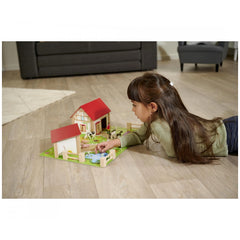 Eichhorn - Ferme en bois avec accessoires - 20 pièces - Jeux de rôle - Jeux de rôle