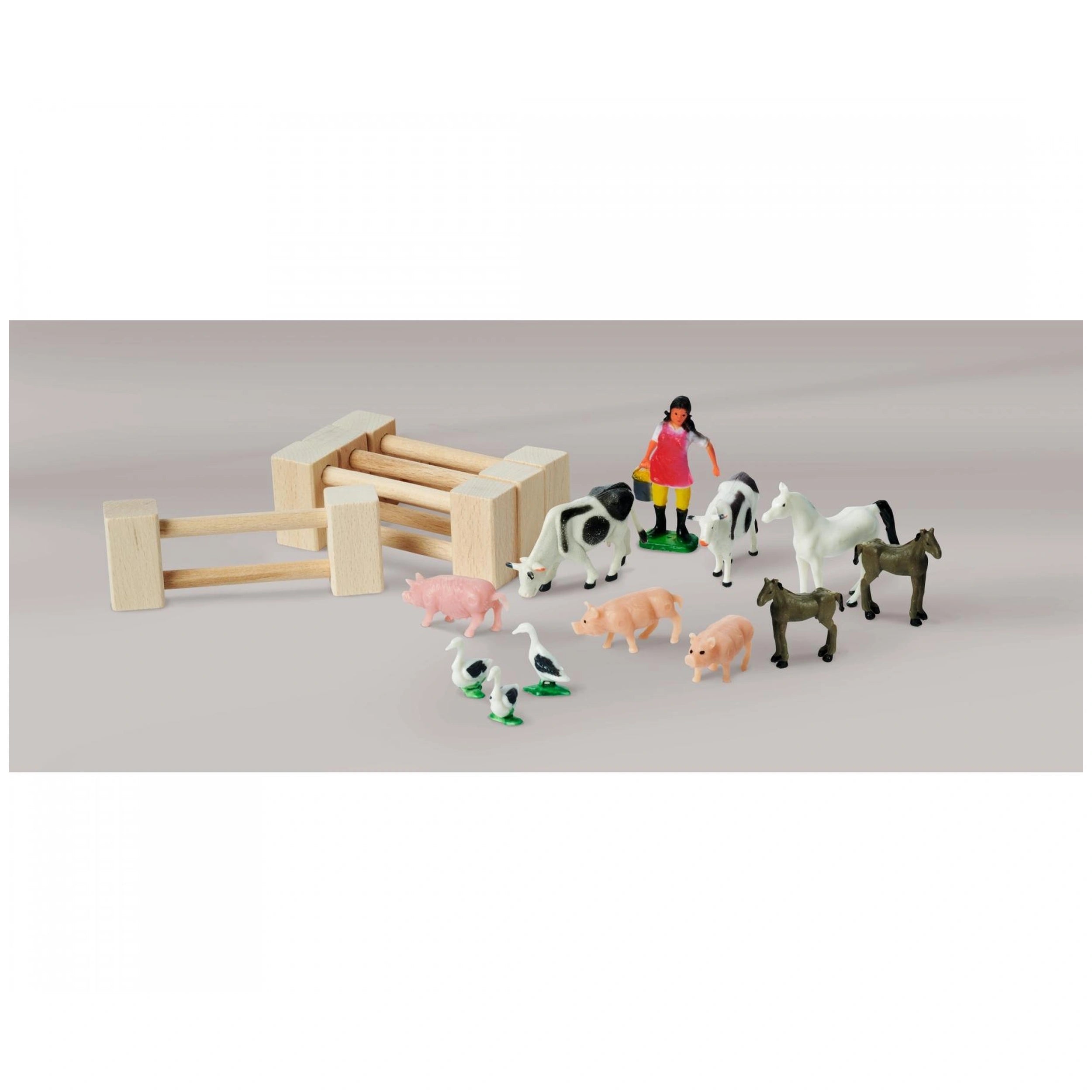 Eichhorn - Ferme en bois avec accessoires - 20 pièces - Jeux de rôle - Jeux de rôle