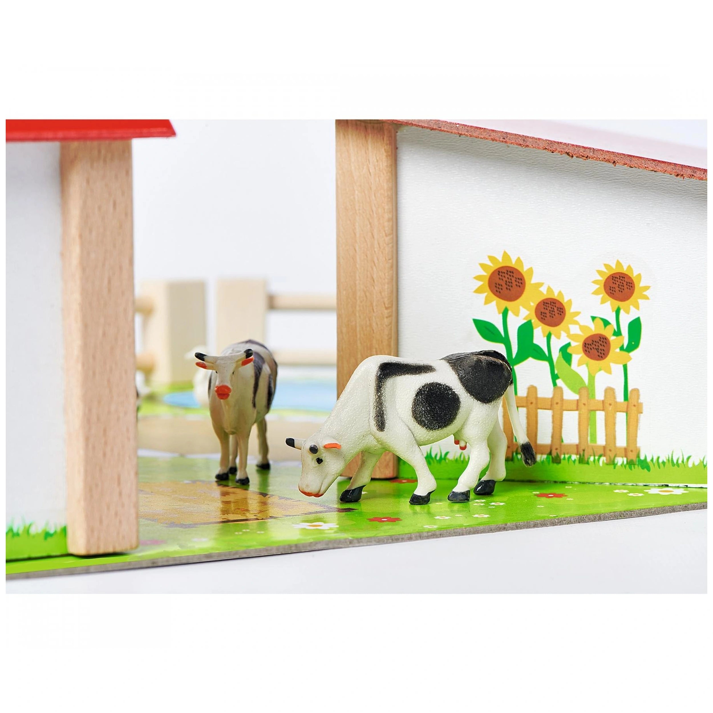Eichhorn - Ferme en bois avec accessoires - 20 pièces - Jeux de rôle - Jeux de rôle