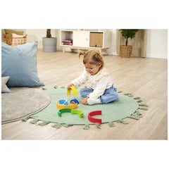 Eichhorn - Arc-en-ciel empilable en bois - 8 pièces - Jouets d'activité pour bébé - Jouets d'activité pour bébé