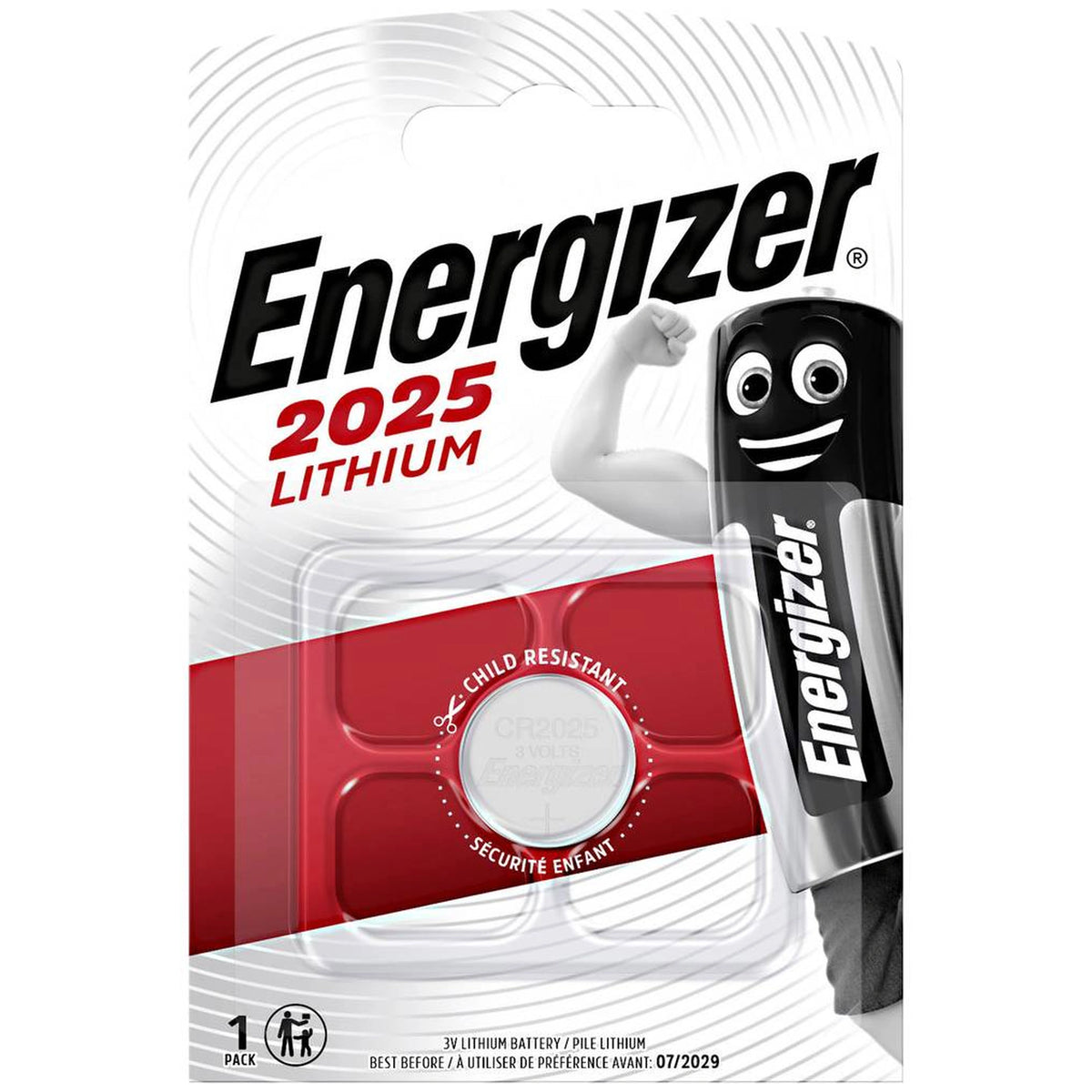 Energizer Pile Bouton Cr 2025 3 V 1 Pc(S)