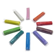 Feuchtmann - Basic Modelling Dough 10 Colors Gluen Free 500 Gr In Trasparent Box - Clay & Modeling Dough