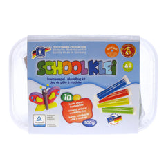 Feuchtmann - Basic Modelling Dough 10 Colors Gluen Free 500 Gr In Trasparent Box - Clay & Modeling Dough
