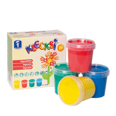 Feuchtmann - Klecksi Basic Mini Finger Paints Pack 4 X 150 Gr - Arts & Crafts