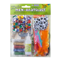 Folia - Deko Mix Bastelset 600 Pièces Multicolores - Arts et Loisirs