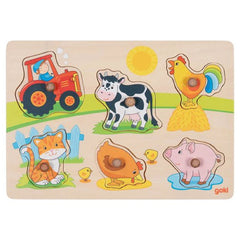 GOKI - Puzzle à soulever à la ferme - Puzzles