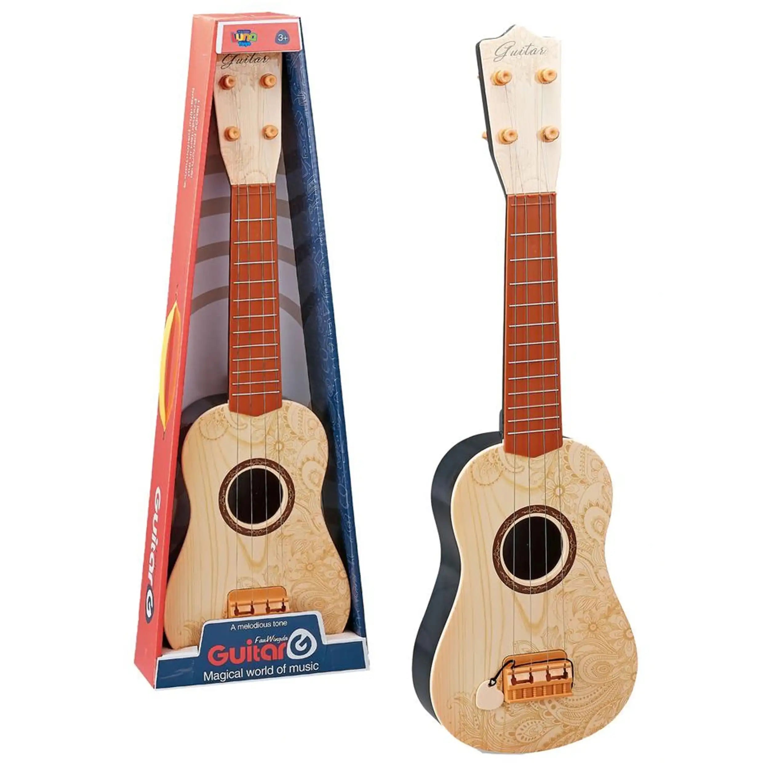 Ginmar - Guitare acoustique pour enfants avec cordes métalliques - 56 cm