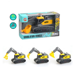 Ginmar - Jouet Excavateur Interactif - Véhicule de Simulation Avec Lumière et Son