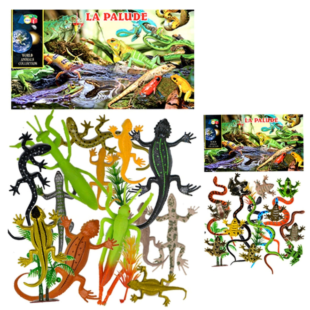 Ginmar - Ensemble de jeu Créature des Marais - Collection de Reptiles et d'Amphibiens