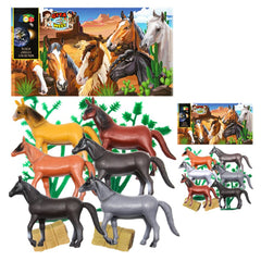 Ginmar - Ensemble de jeux de chevaux du Far West, modèles assortis