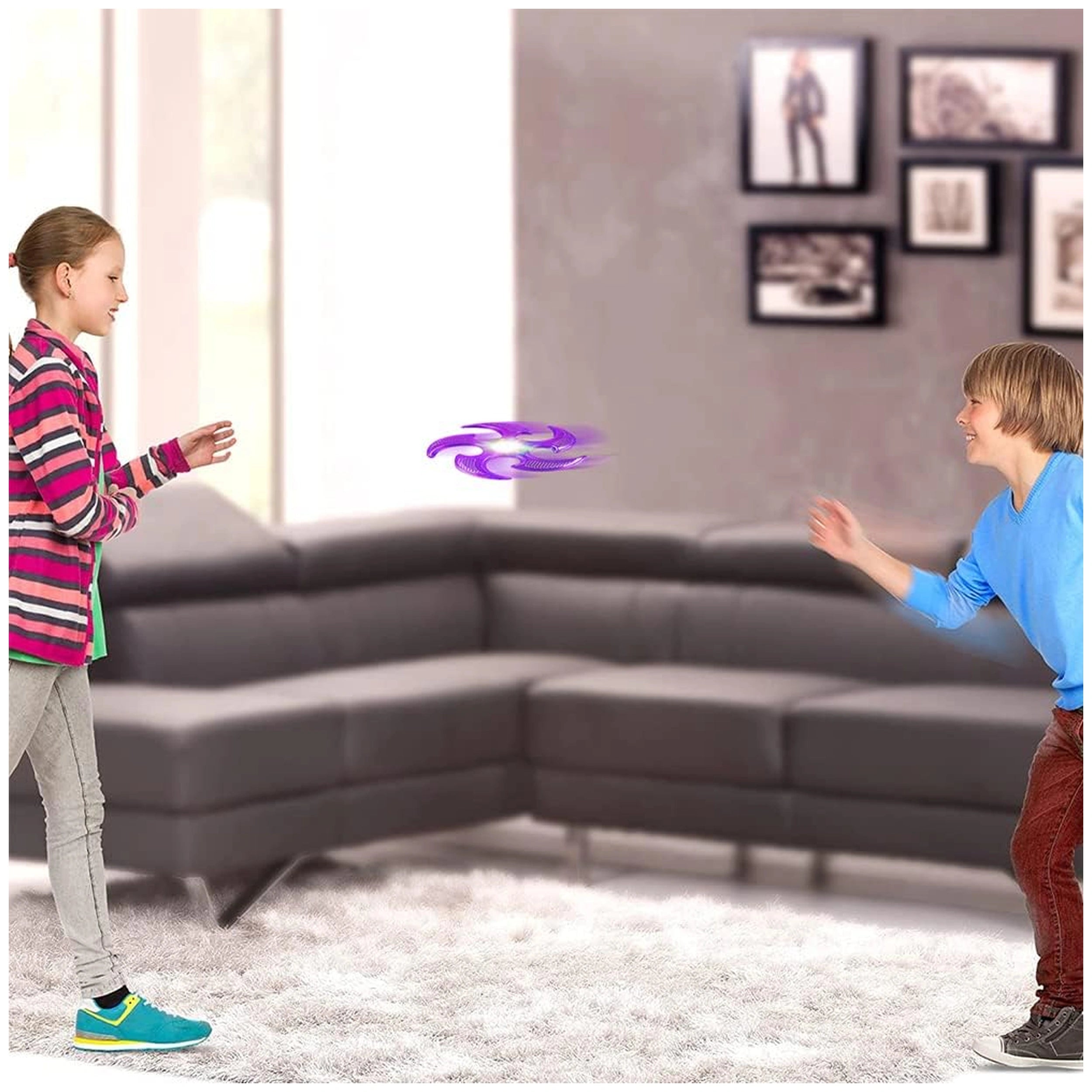 Globo - Frisby Ninja avec lumières - Équipement de jeu extérieur