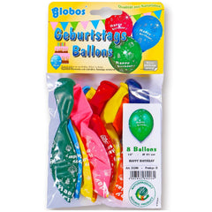 Globo - Ballons Joyeux Anniversaire 31 Cm - Paquet de 8