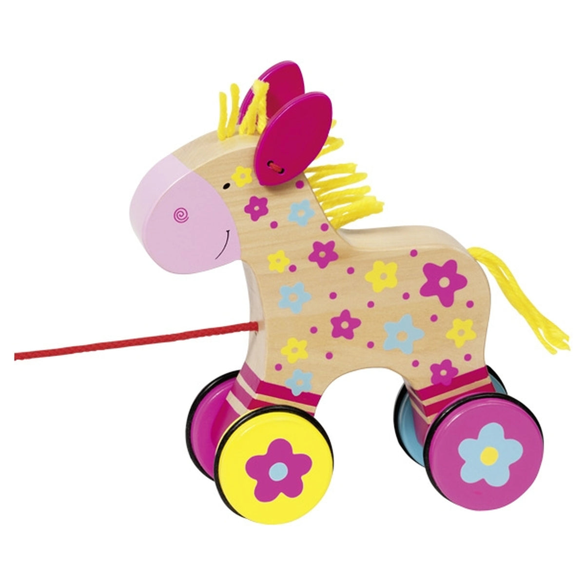 Gollness - Animal à tirer Cheval Clahra Susibelle - Jouets à pousser et à tirer